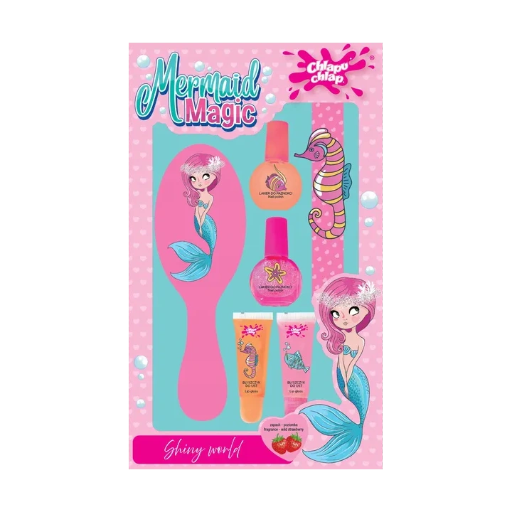 ESTETICA Chlapu Chlap Mermaid Magic zestaw dziecięcy ze szczotką do włosów 