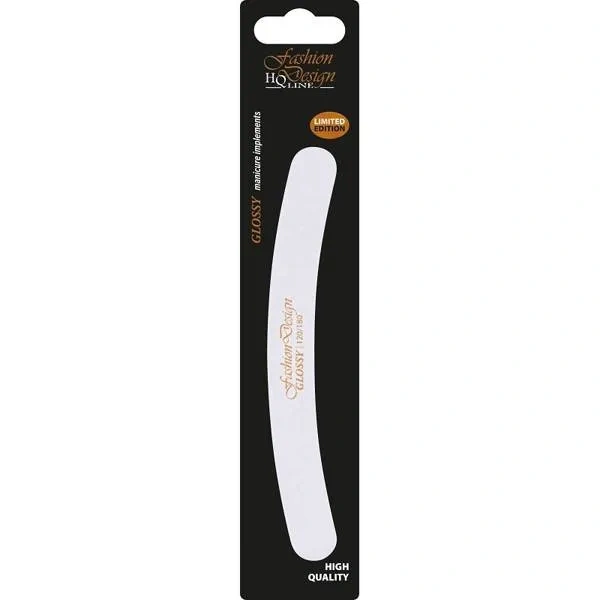 TOP CHOICE Glossy pilnik do paznokci banan 120/180