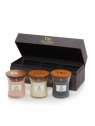 WOODWICK zestaw prezentowy 3 małe świece Evening Onyx, Solar Ylang, Coastal Sunset 3x85g 
