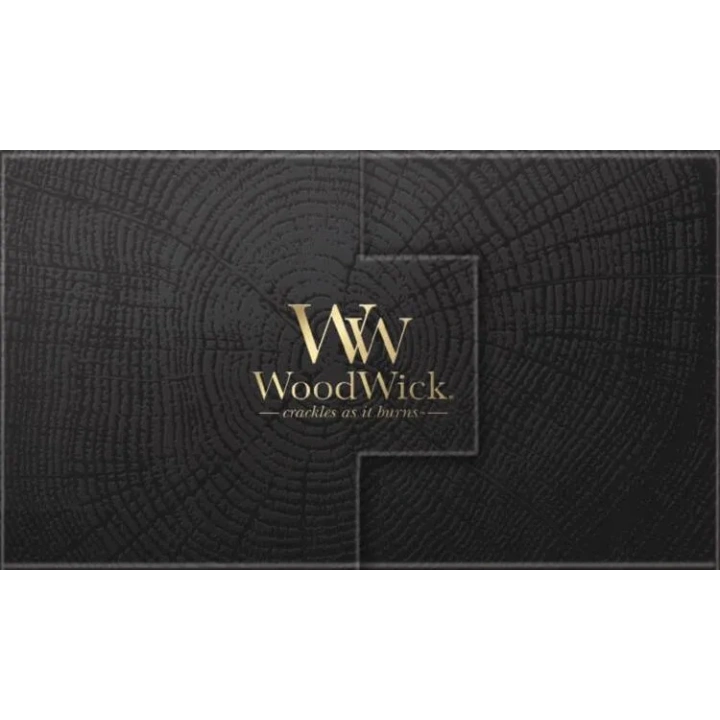 WOODWICK zestaw prezentowy 2 średnie świece Linen, Fireside 2x275g 