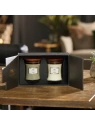 WOODWICK zestaw prezentowy 2 średnie świece Linen, Fireside 2x275g 