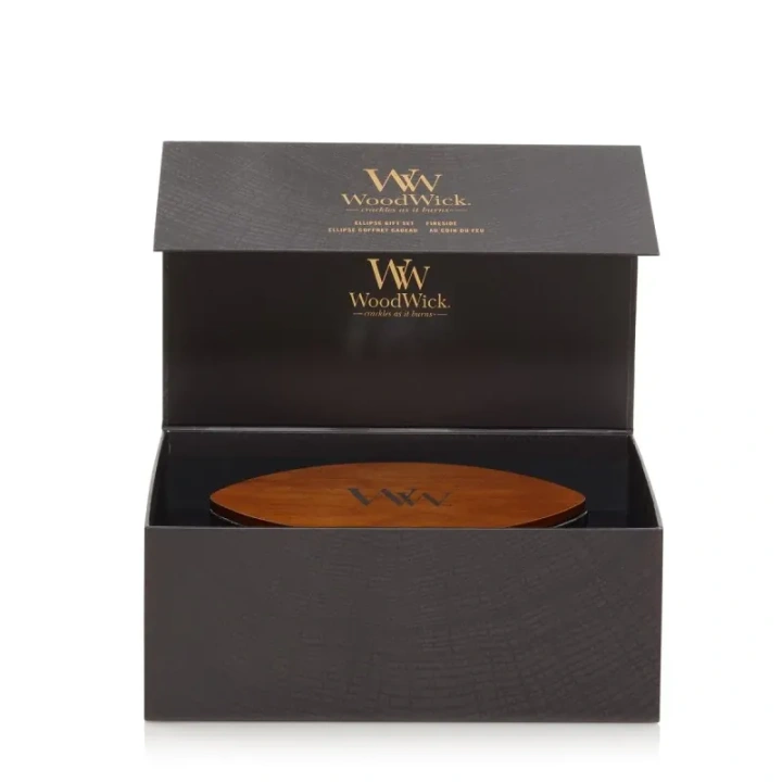 WOODWICK Zestaw Prezentowy świeca elipsa FIRESIDE 453,6g