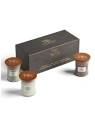 WOODWICK Zestaw Prezentowy świece małe FIRESIDE, WHITE TEAK, SAND & DRIFTWOOD 3x85g