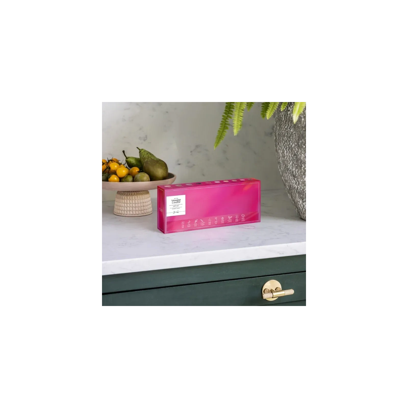 YANKEE CANDLE Zestaw Prezentowy 10 tealightów + świecznik 10x9,8g