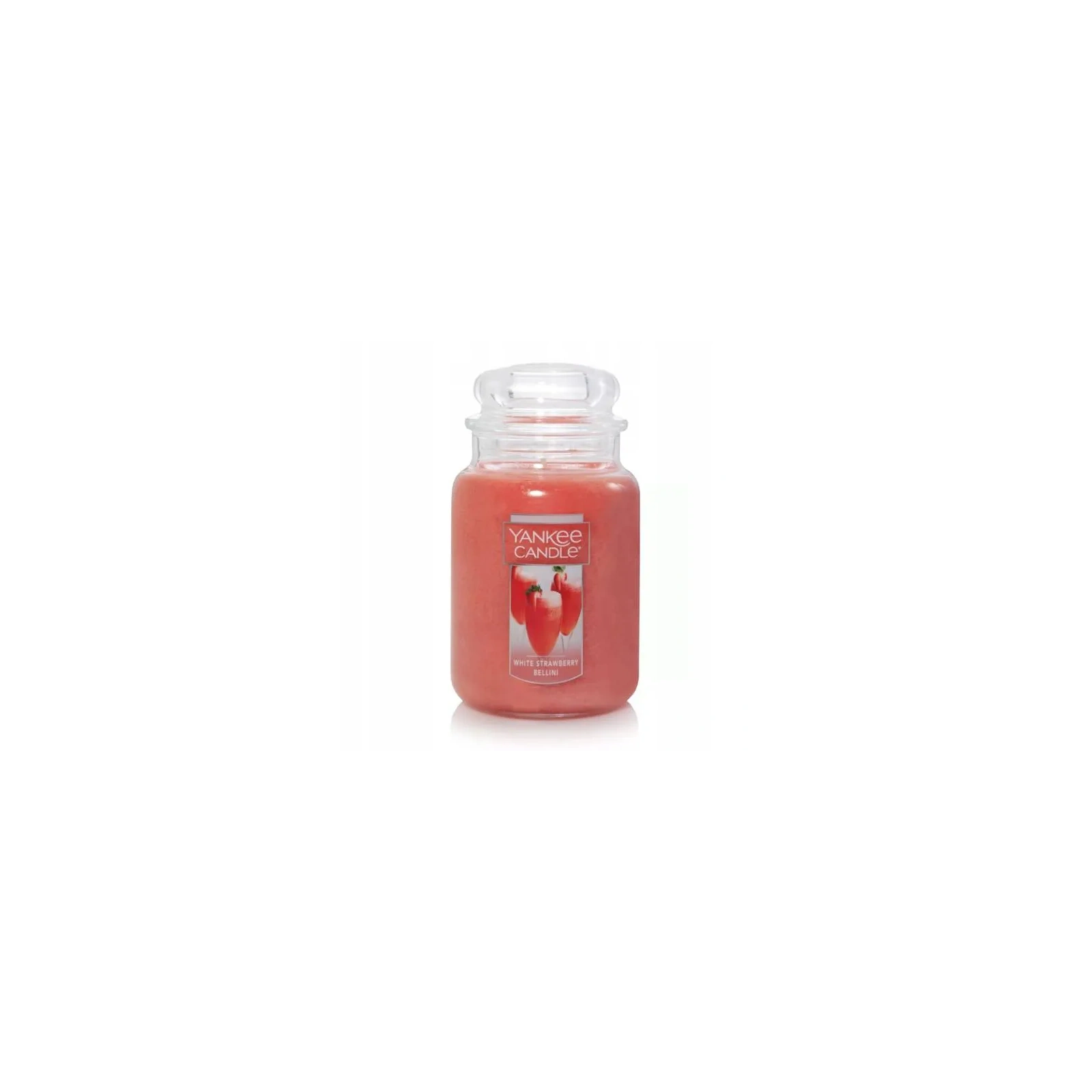 YANKEE CANDLE Large Jar White Strawberry Bell  623g