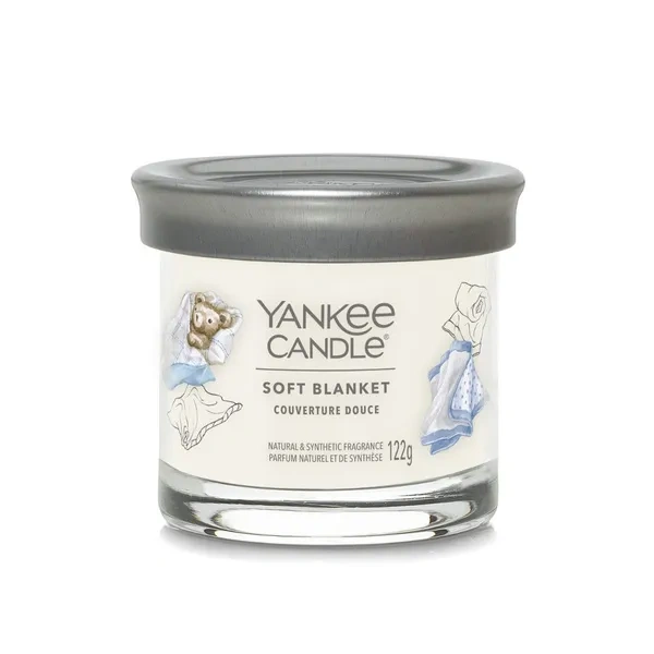 YANKEE CANDLE Signature tumbler z 1 knotem SOFT BLANKET 122g
