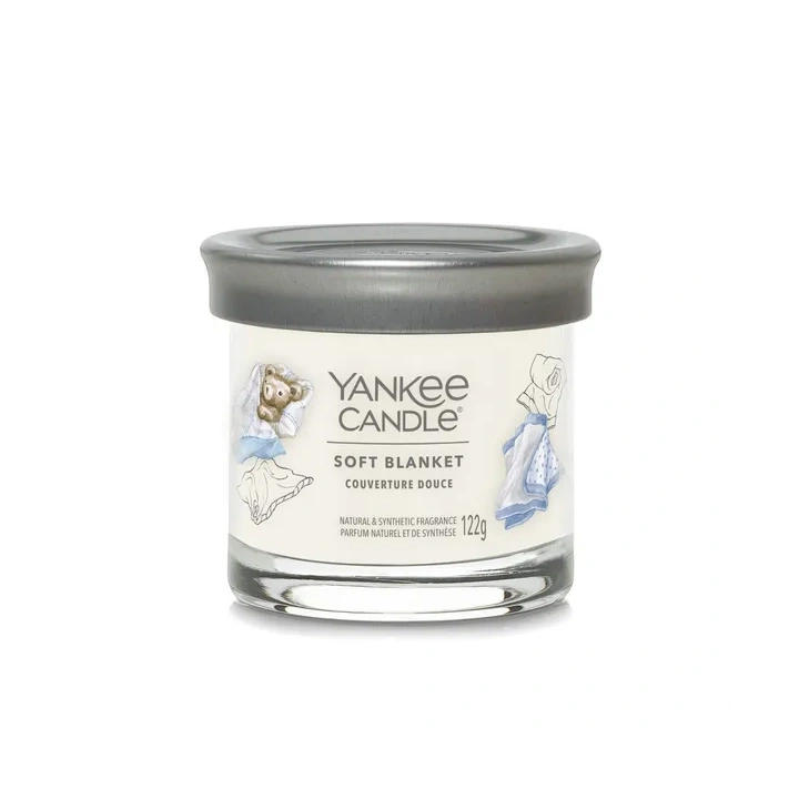 YANKEE CANDLE Signature tumbler z 1 knotem SOFT BLANKET 122g