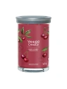 YANKEE CANDLE Signature tumbler z 2 knotami BLACK CHERRY 567g