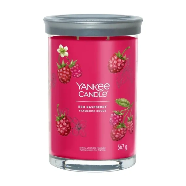 YANKEE CANDLE Signature tumbler z 2 knotami RED RASPBERRY 567g