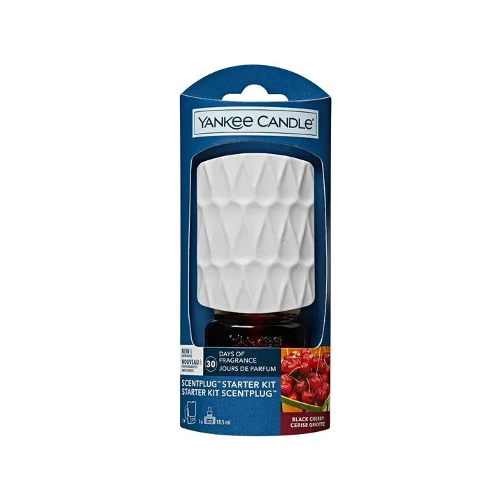YANKEE CANDLE Elektryczny Odświeżacz zestaw startowy BLACK CHERRY 18,5ml