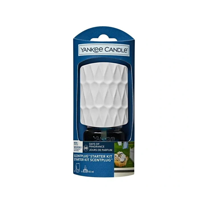 YANKEE CANDLE Elektryczny Odświeżacz zestaw startowy CLEAN COTTON 18,5ml