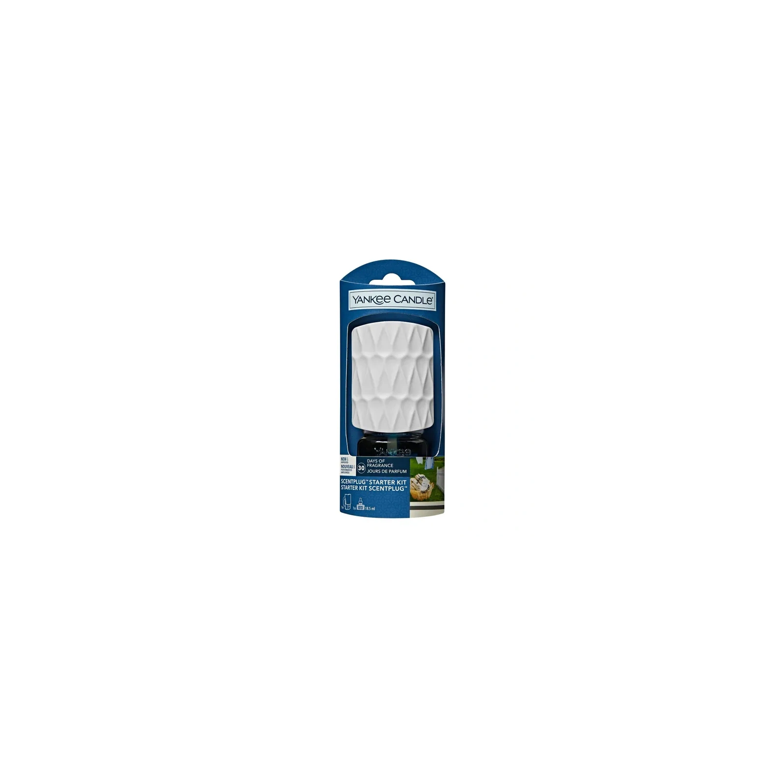 YANKEE CANDLE Elektryczny Odświeżacz zestaw startowy CLEAN COTTON 18,5ml
