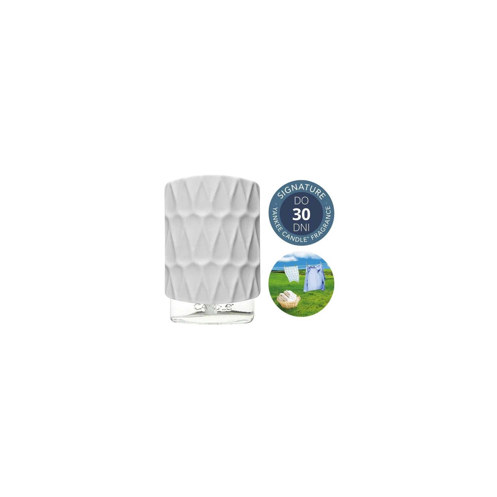 YANKEE CANDLE Elektryczny Odświeżacz zestaw startowy CLEAN COTTON 18,5ml