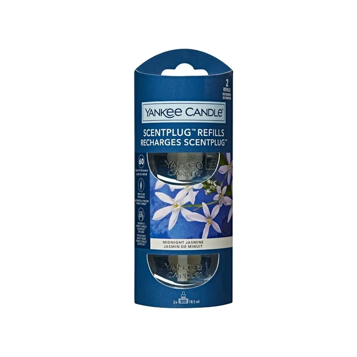 YANKEE CANDLE Elektryczny Odświeżacz uzupełniacz MIDNIGHT JASMINE 2x18,5ml