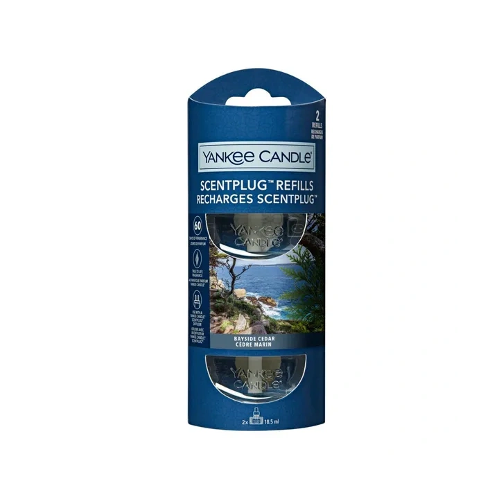 YANKEE CANDLE Elektryczny Odświeżacz uzupełniacz BAYSIDE CEDAR 2x18,5ml