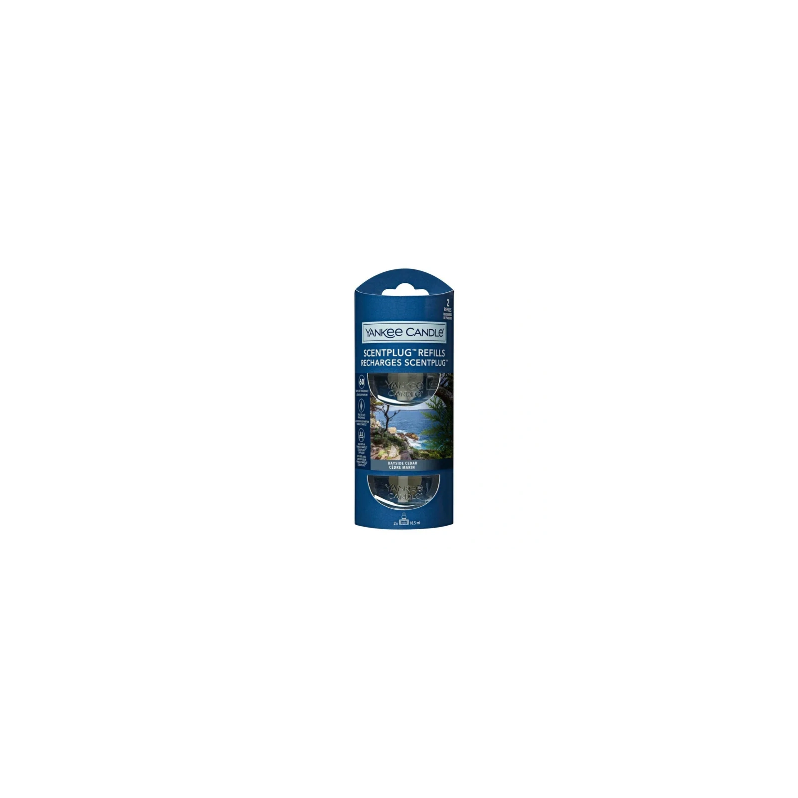 YANKEE CANDLE Elektryczny Odświeżacz uzupełniacz BAYSIDE CEDAR 2x18,5ml
