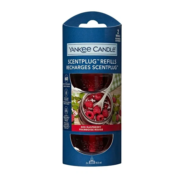 YANKEE CANDLE Elektryczny Odświeżacz uzupełniacz RED RASPBERRY 2x18,5ml