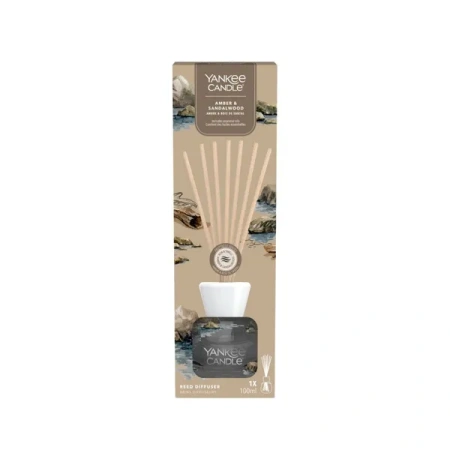 YANKEE CANDLE Reed Diffuser pałeczki zapachowe AMBER & SANDALWOOD 100ml