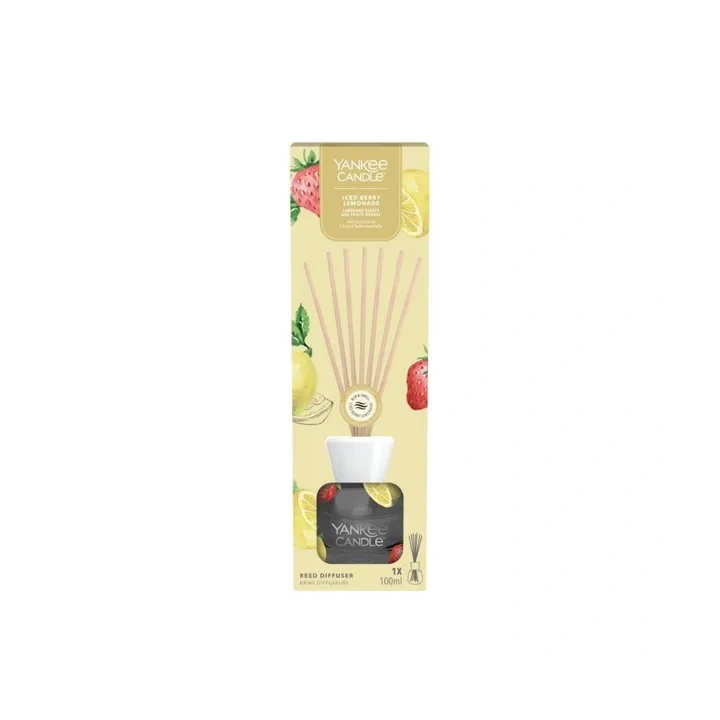 YANKEE CANDLE Reed Diffuser pałeczki zapachowe ICED BERRY LEMONADE 100ml