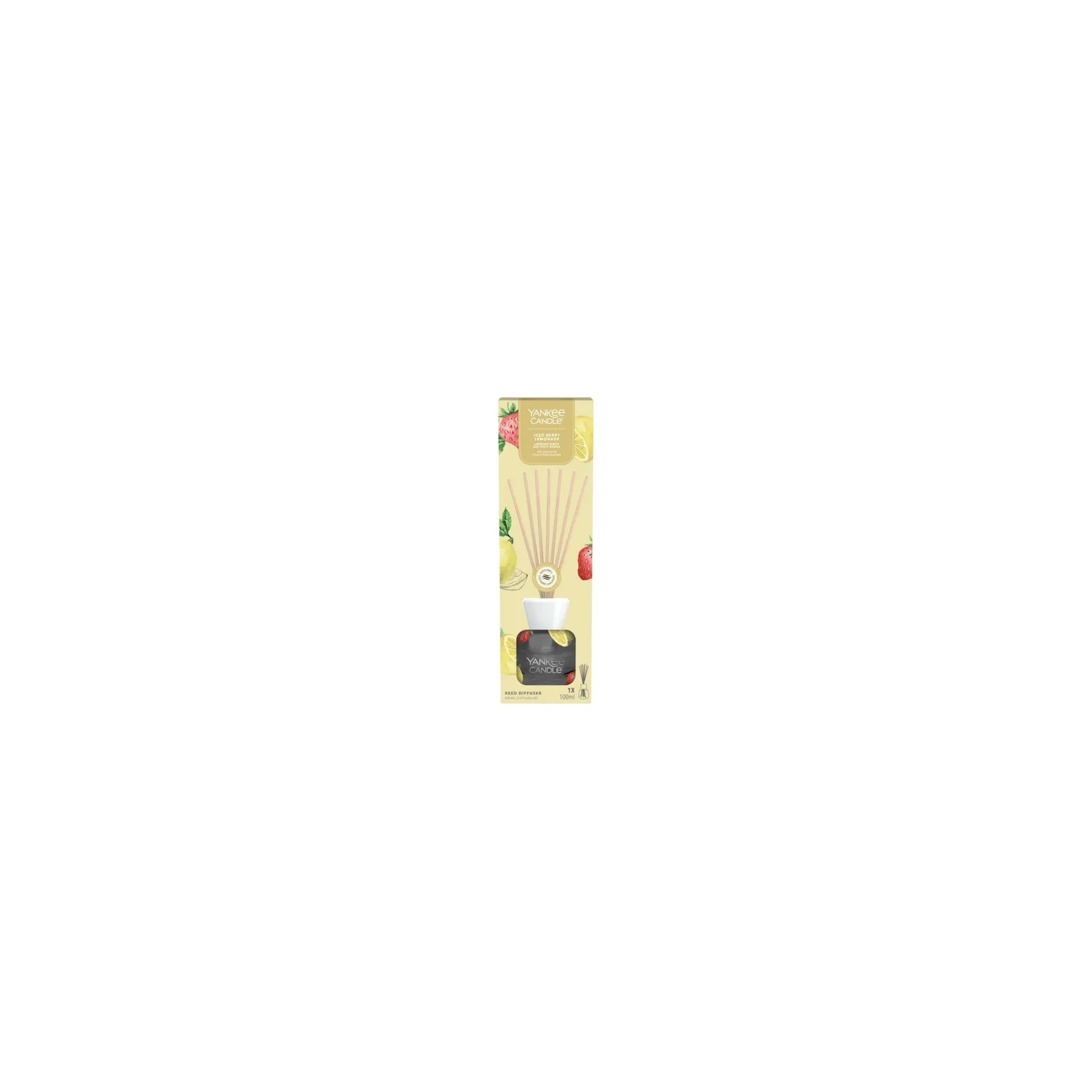 YANKEE CANDLE Reed Diffuser pałeczki zapachowe ICED BERRY LEMONADE 100ml