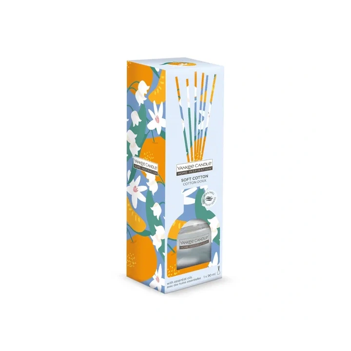 YANKEE CANDLE Home Inspiration pałeczki zapachowe SOFT COTTON 90ml