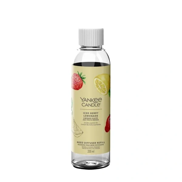 YANKEE CANDLE Reed Diffuser Refill zapas do pałeczek zapachowych ICED BERRY LEMONADE 200ml
