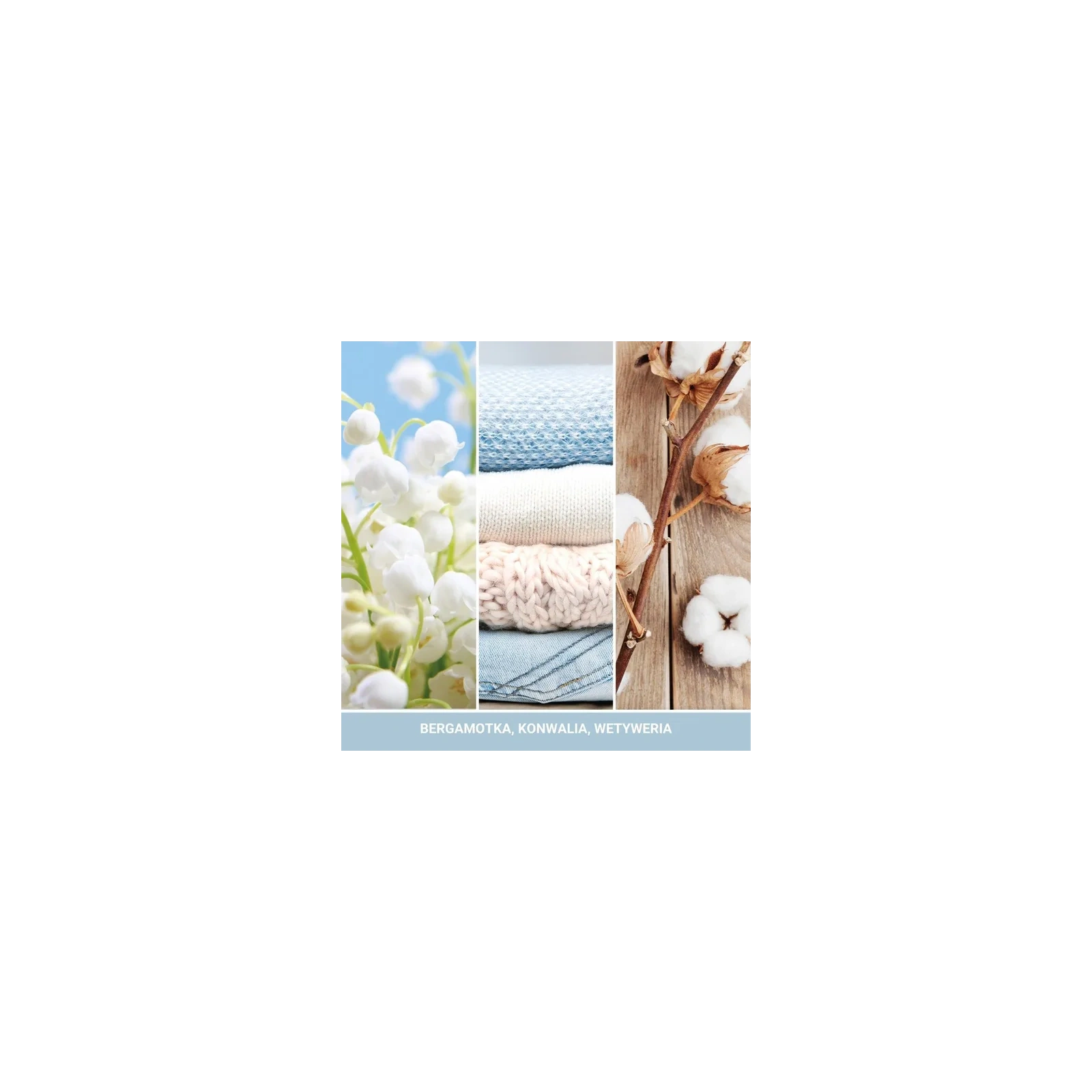 YANKEE CANDLE Car Jar Bonus zapach do auta CLEAN COTTON 3x15g