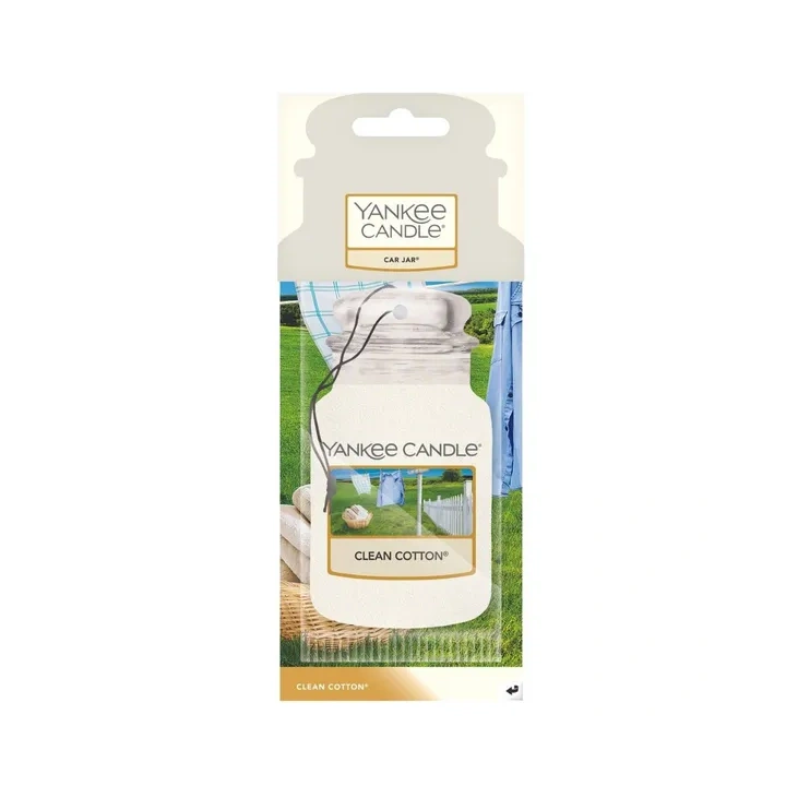 YANKEE CANDLE Car Jar Single zapach do auta CLEAN COTTON 15g
