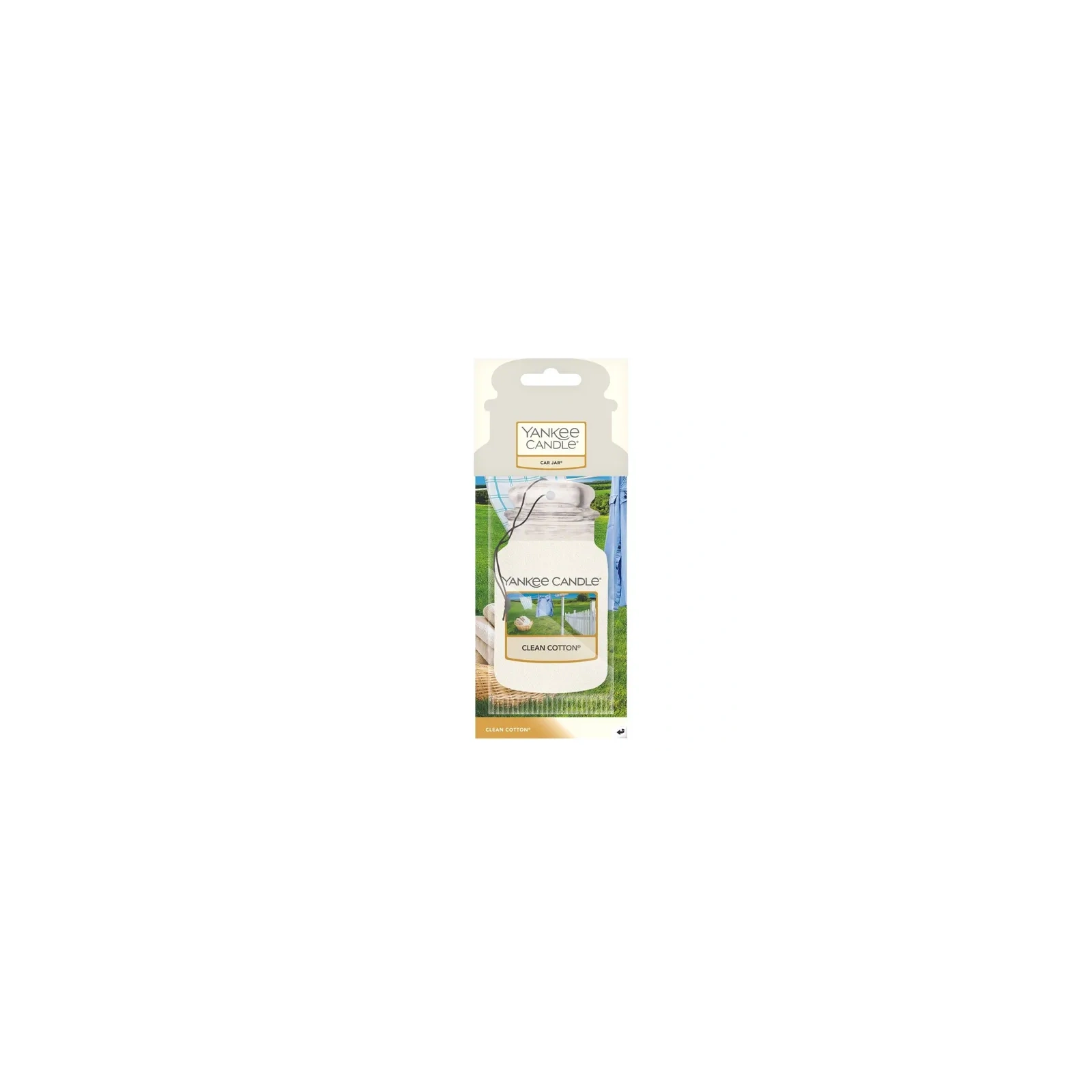 YANKEE CANDLE Car Jar Single zapach do auta CLEAN COTTON 15g
