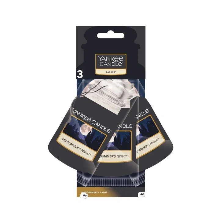 YANKEE CANDLE Car Jar Bonus zapach do auta MIDSUMMER'S NIGHT 3x15g