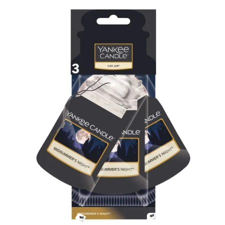 YANKEE CANDLE Car Jar Bonus zapach do auta MIDSUMMER'S NIGHT 3x15g