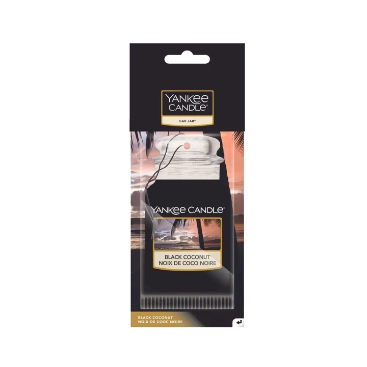 YANKEE CANDLE Car Jar Single zapach do auta BLACK COCONUT 15g