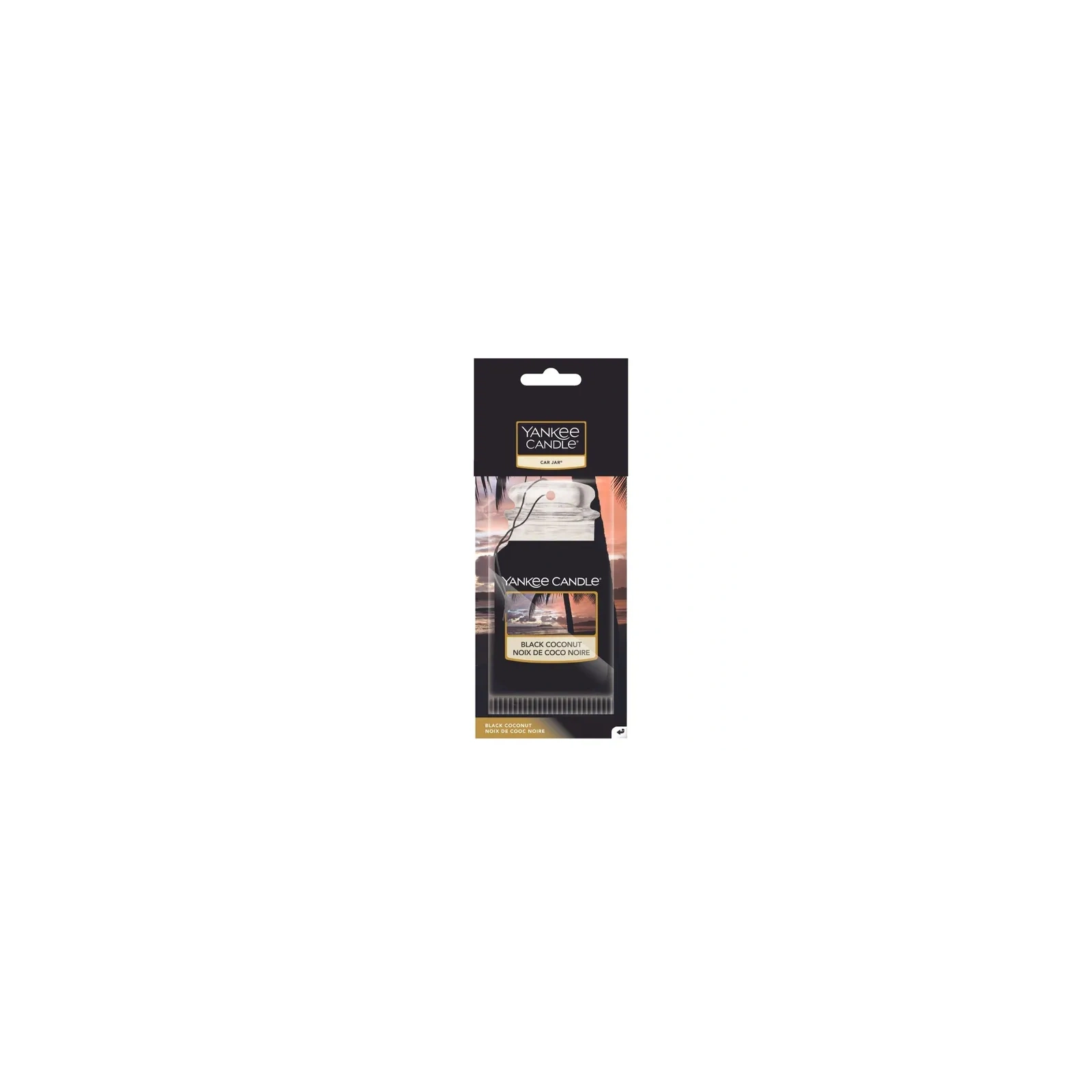 YANKEE CANDLE Car Jar Single zapach do auta BLACK COCONUT 15g