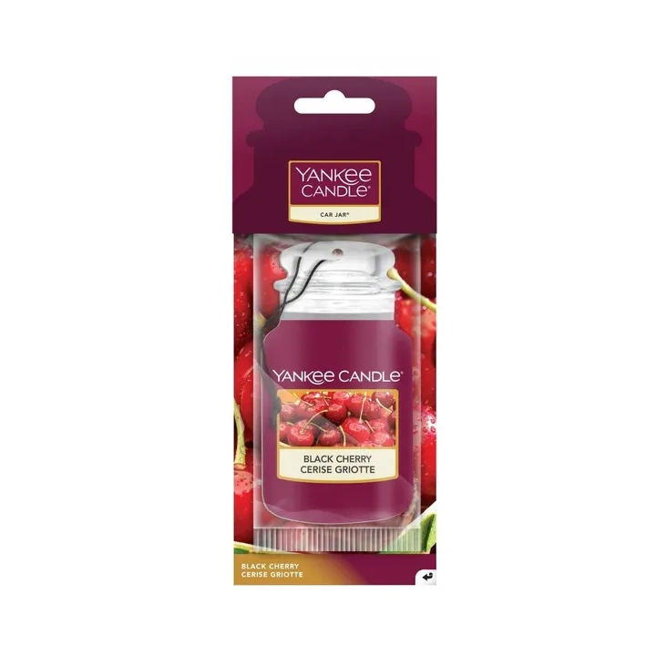 YANKEE CANDLE Car Jar Single zapach do auta BLACK CHERRY 15g