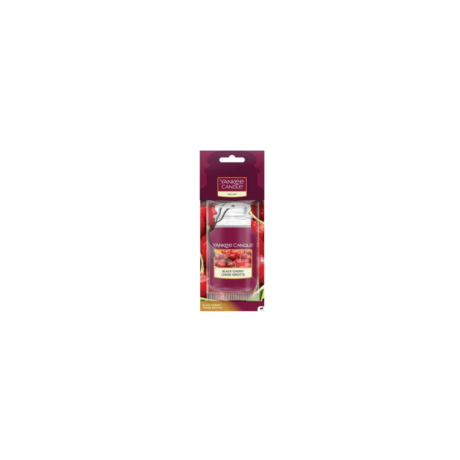 YANKEE CANDLE Car Jar Single zapach do auta BLACK CHERRY 15g