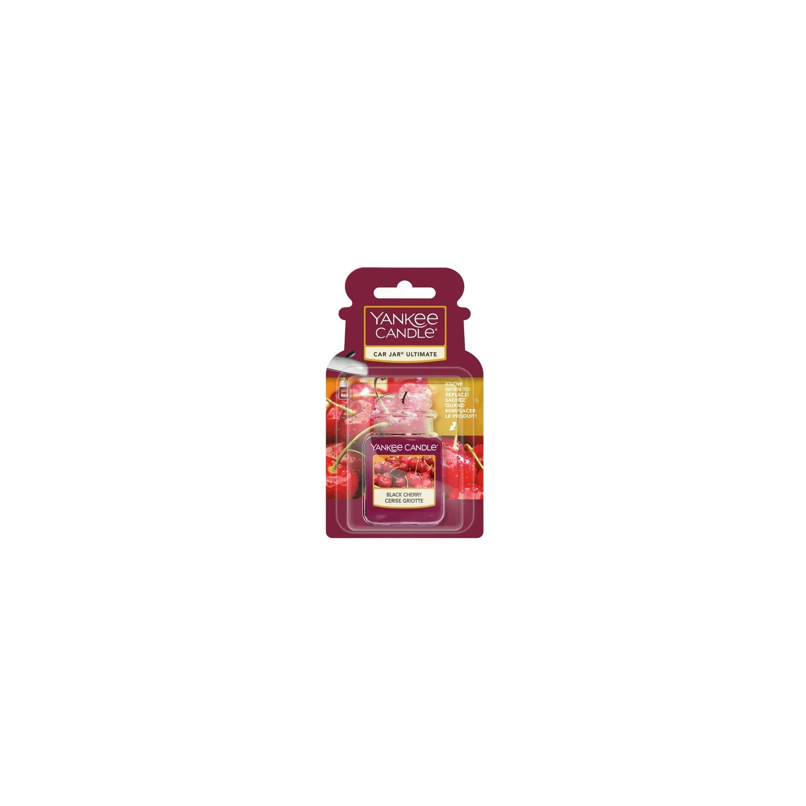 YANKEE CANDLE Car Jar Ultimate żelowy zapach do auta BLACK CHERRY 25g
