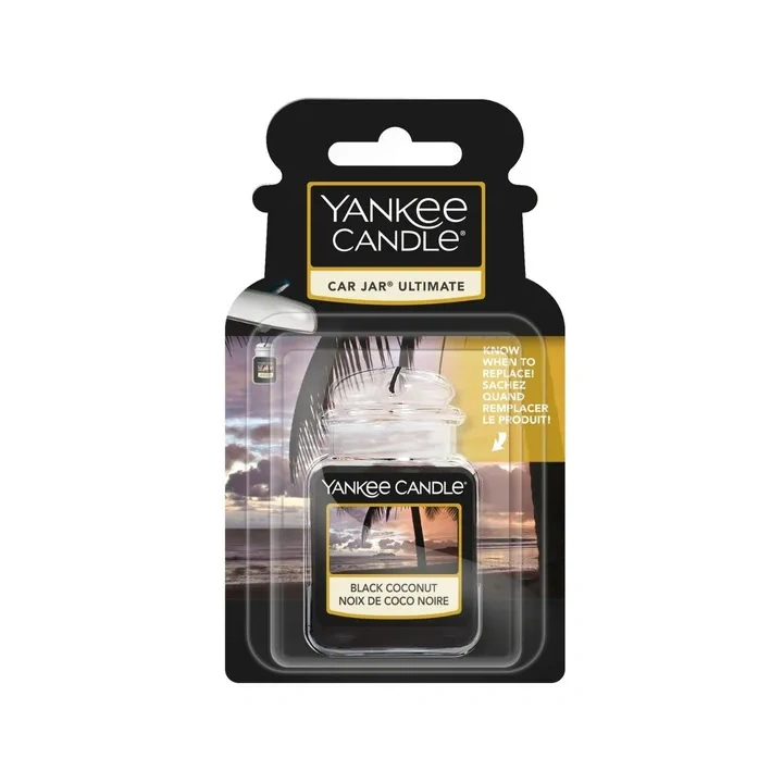 YANKEE CANDLE Car Jar Ultimate żelowy zapach do auta BLACK COCONUT 25g