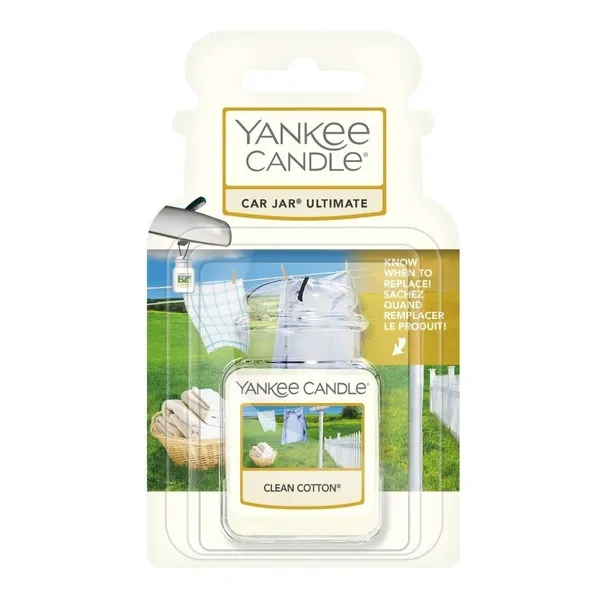 YANKEE CANDLE Car Jar Ultimate żelowy zapach do auta CLEAN COTTON 25g