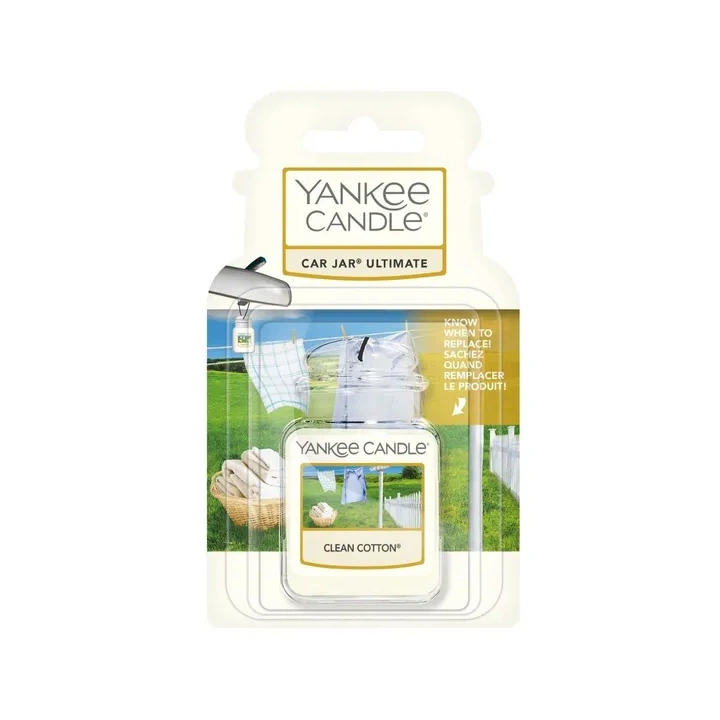 YANKEE CANDLE Car Jar Ultimate żelowy zapach do auta CLEAN COTTON 25g