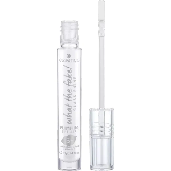 ESSENCE What The Fake! błyszczyk do ust powiększający 01 Glass Shine Plumping Lip Filler 4,2ml