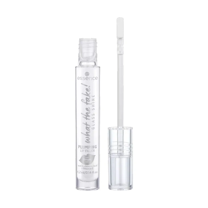 ESSENCE What The Fake! błyszczyk do ust powiększający 01 Glass Shine Plumping Lip Filler 4,2ml