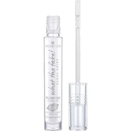ESSENCE What The Fake! błyszczyk do ust powiększający 01 Glass Shine Plumping Lip Filler 4,2ml