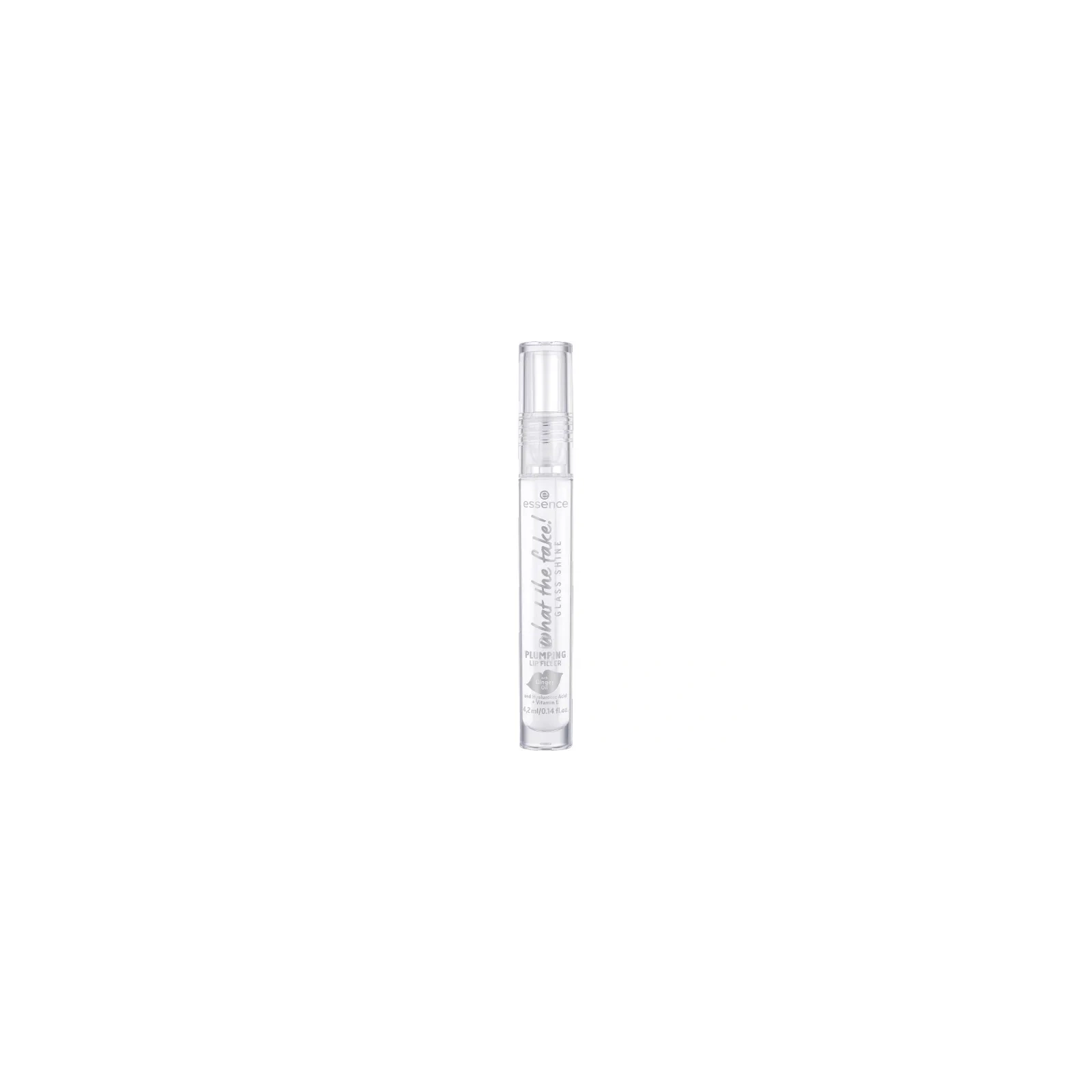ESSENCE What The Fake! błyszczyk do ust powiększający 01 Glass Shine Plumping Lip Filler 4,2ml