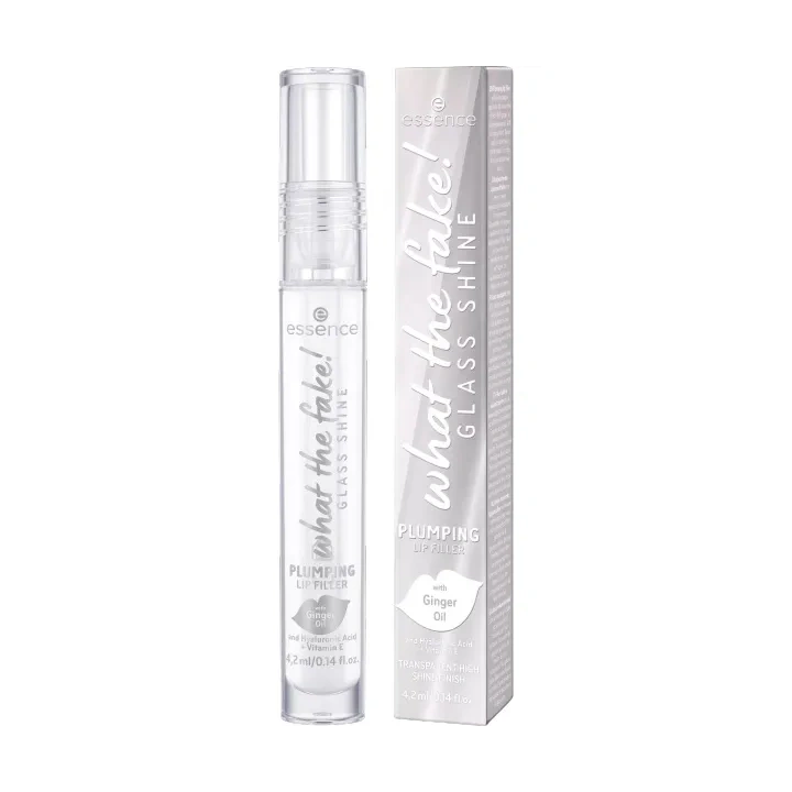 ESSENCE What The Fake! błyszczyk do ust powiększający 01 Glass Shine Plumping Lip Filler 4,2ml