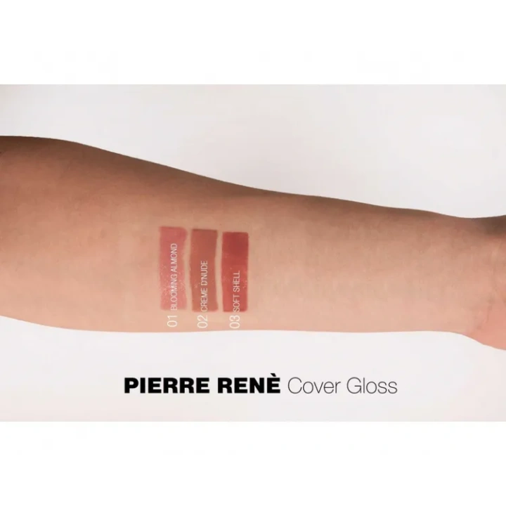 PIERRE RENE Cover Gloss kryjący błyszczyk do ust 01 Blooming Almond 8ml