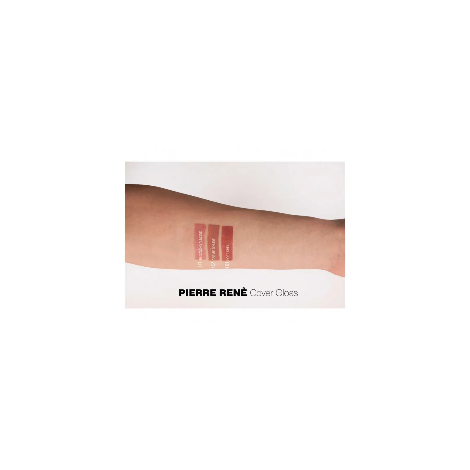 PIERRE RENE Cover Gloss kryjący błyszczyk do ust 01 Blooming Almond 8ml