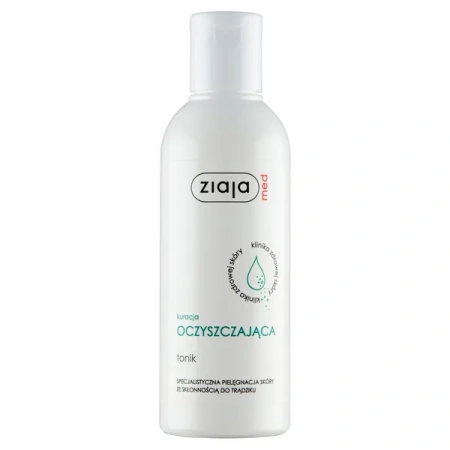 ZIAJA Med Kuracja Oczyszczająca tonik do twarzy do cery tłustej 200ml