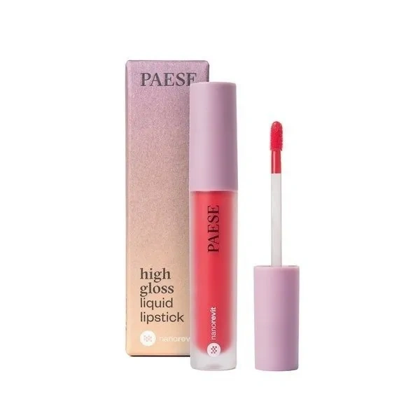 PAESE Nanorevit High Gloss Liquid Lipstick błyszczyk 53 Spicy Red 4,5ml