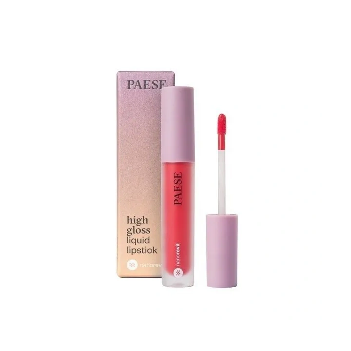PAESE Nanorevit High Gloss Liquid Lipstick błyszczyk 53 Spicy Red 4,5ml