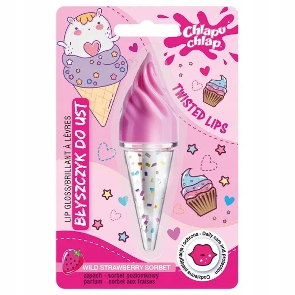 ESTETICA Chlapu Chlap Lody błyszczyk do ust sorbet poziomkowy 4,5ml 